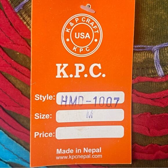 KPC 100% Cotton Embroidered 90's Y2K Patchwork Dress, Boho Hippie Free Spirit M - Picture 7 of 7